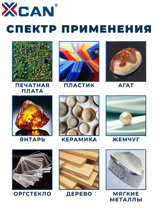 XCAN Набор мини сверл для печатных плат 0,3-1,2 мм, 10 шт, 10 шт, фото 2