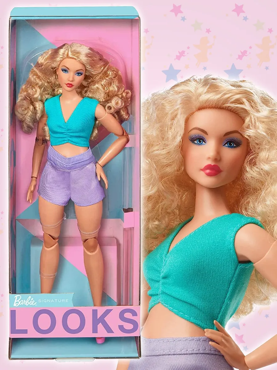 Барби Looks 2023, блонд вьющиеся волосы Barbie 169822671 купить за 10 368 ₽  в интернет-магазине Wildberries