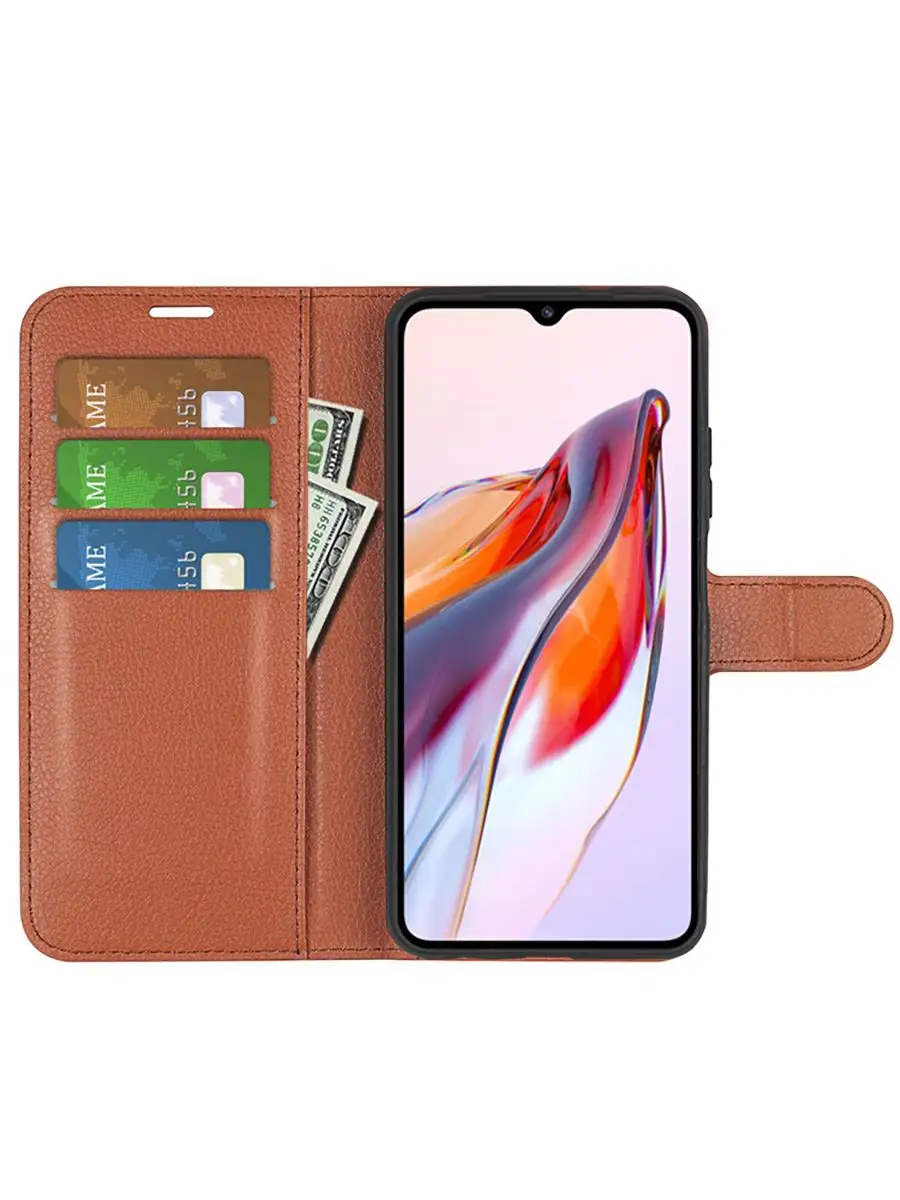 Wallet Чехол книжка подставка кошелек для Xiaomi Redmi 12C BRODEF 169826604  купить в интернет-магазине Wildberries