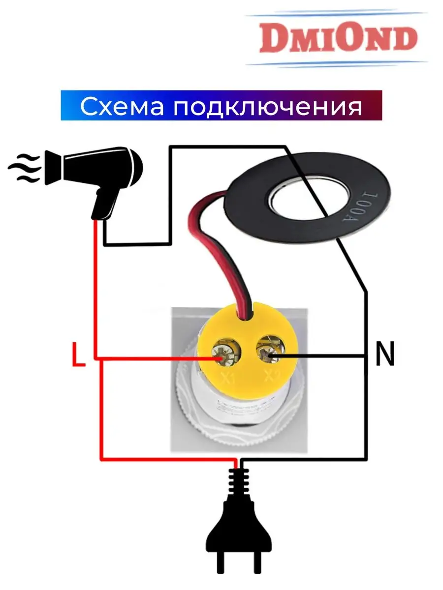 Цифровой вольтметр амперметр переменного тока AC DmiOnd 169846003 купить за  418 ₽ в интернет-магазине Wildberries