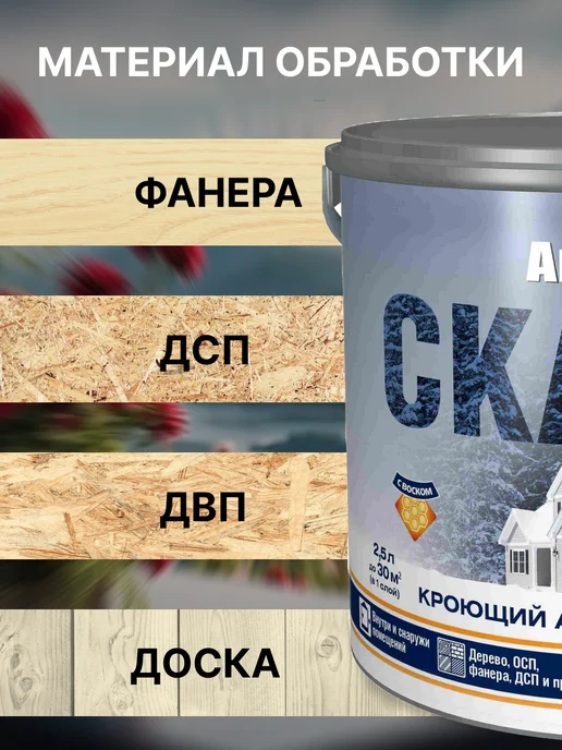 Акватекс Пропитка для дерева Сканди карамель 2,5л, 2,5 л, фото 3