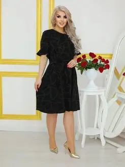 Платье вечернее летнее нарядное больших размеров Amira Fashion 169905667 купить за 410 ₽ в интернет-магазине Wildberries