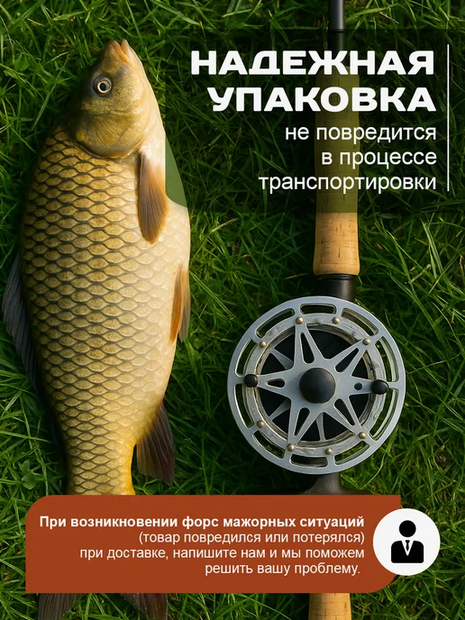 Grand House Катушка для спиннинга для рыбалки инерционная 13.см, серый, фото 6