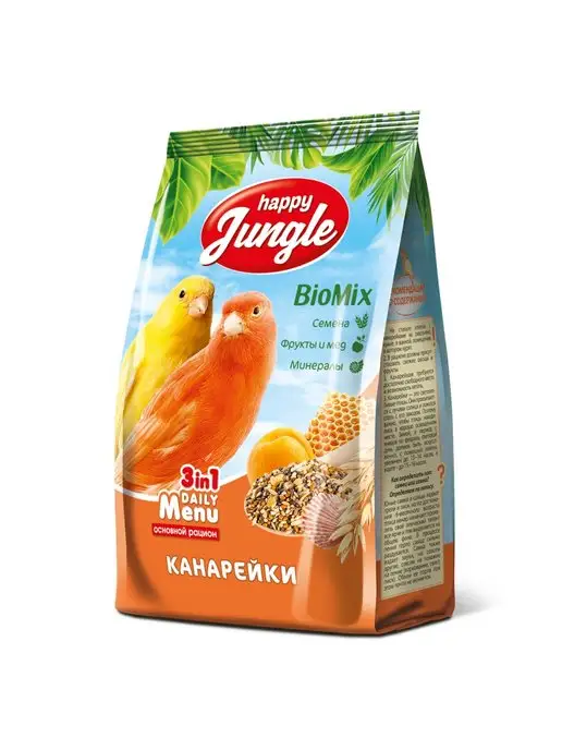 Сухой корм HAPPY JUNGLE Канареек Штуки для собак, 0,5 кг, фото 2