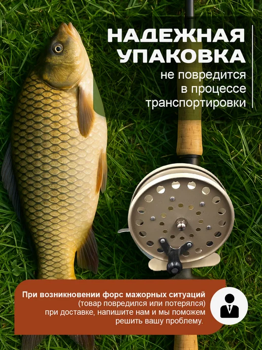 Grand House Катушка для зимней рыбалки инерционная 6.5см, зеленый, фото 6