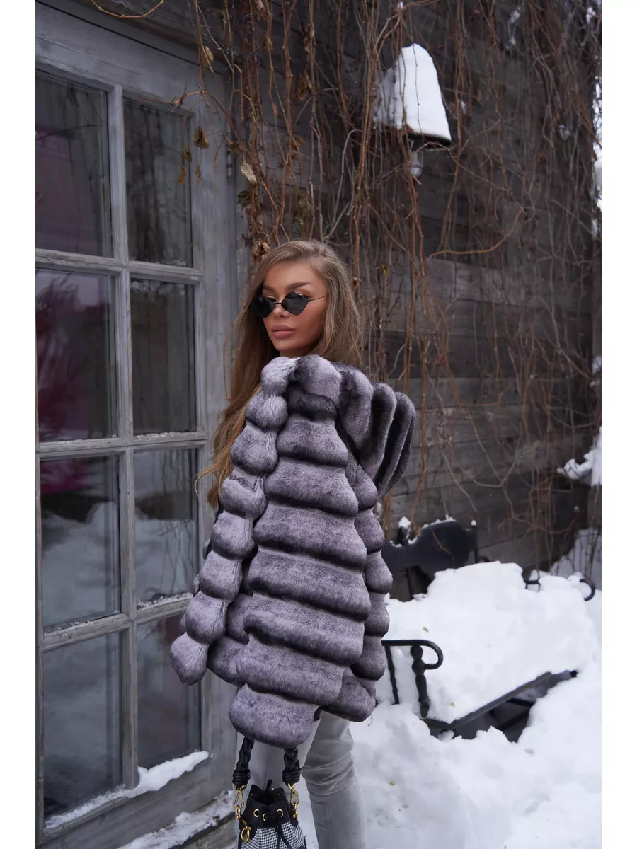 Шуба из экомеха шиншилла City Furs 169958145 купить за 20 723 ₽ в  интернет-магазине Wildberries