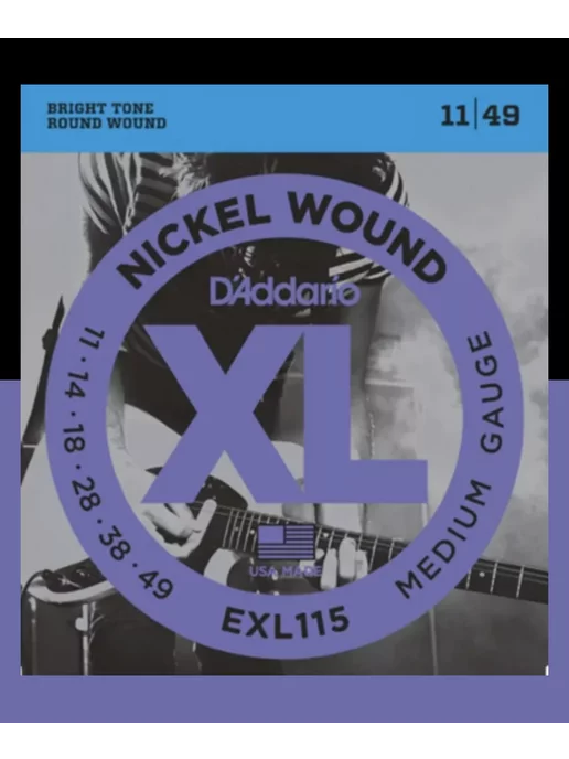 D'ADDARIO Струны для электрогитары EXL115 (11-49)