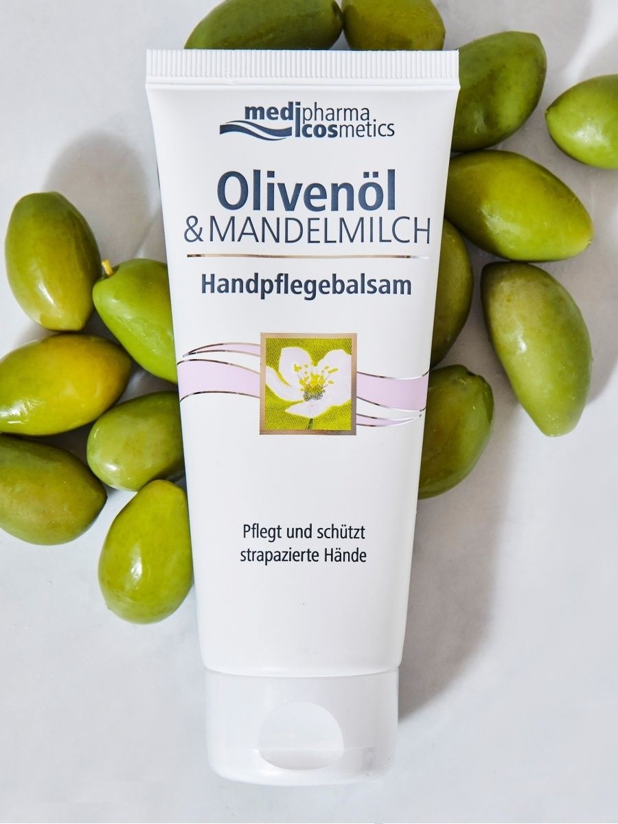 Medipharma cosmetics olivenol. Olivenol & Mandelmilch. Olivenol Mandelmilch Korperlotion.