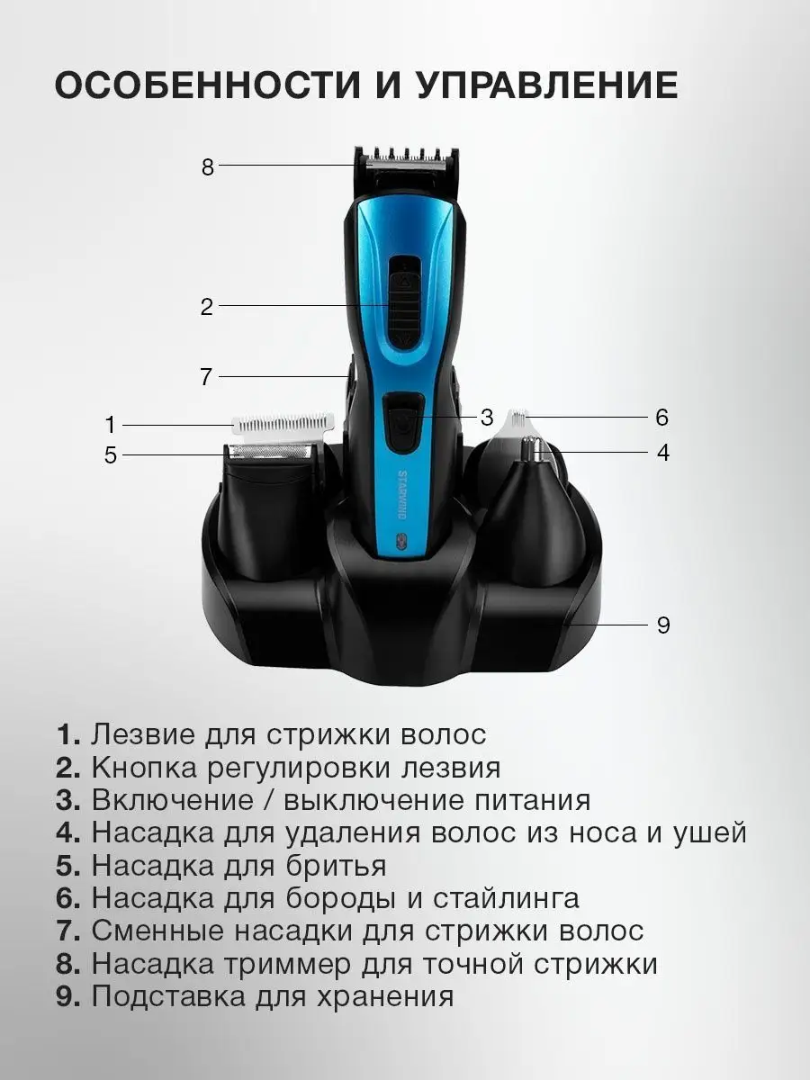 Машинка для стрижки волос SHC 4379 Hair Clipper 169997007 купить за 4 295 ₽  в интернет-магазине Wildberries