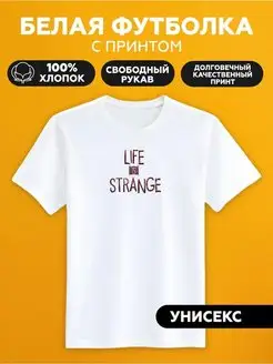 Футболка с принтом life is strange Foot-Болка 170059946 купить за 886 ₽ в интернет-магазине Wildberries