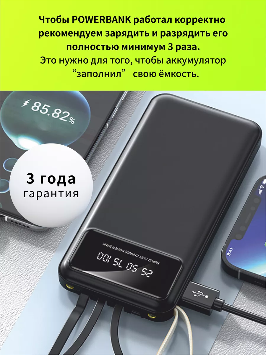 Power bank 20000 внешний Cloud Six 170144821 купить за 824 ₽ в  интернет-магазине Wildberries