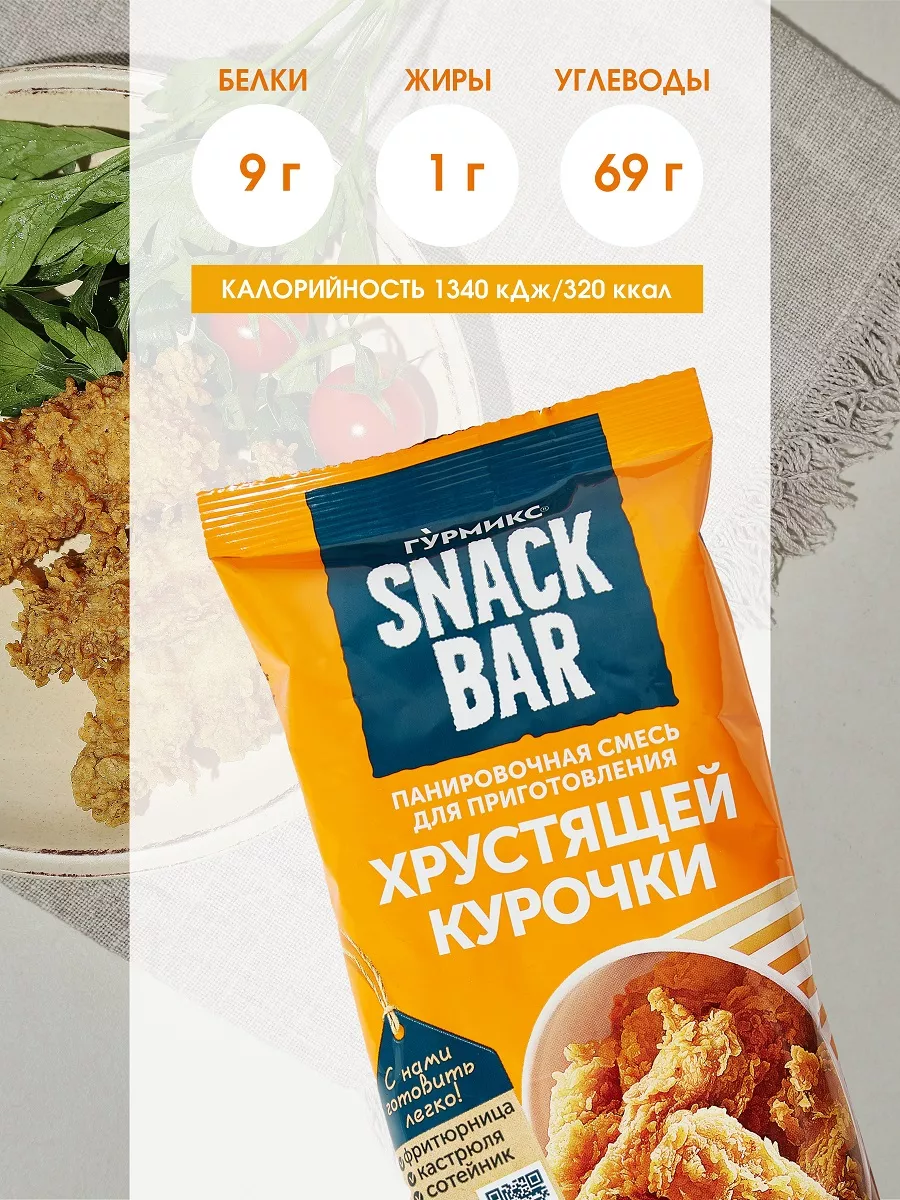 Панировочные сухари смесь для крылышек + курицы 2+2*240г ГУРМИКС 170147785  купить за 670 ₽ в интернет-магазине Wildberries