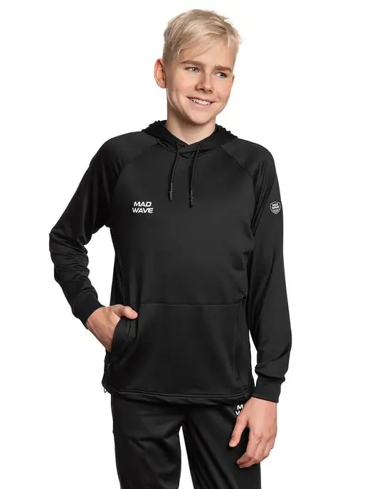 Mad Wave Худи Flex Hoodie Junior, черный, фото 2