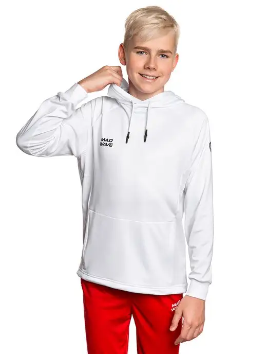 Mad Wave Худи Flex Hoodie Junior, белый, фото 2