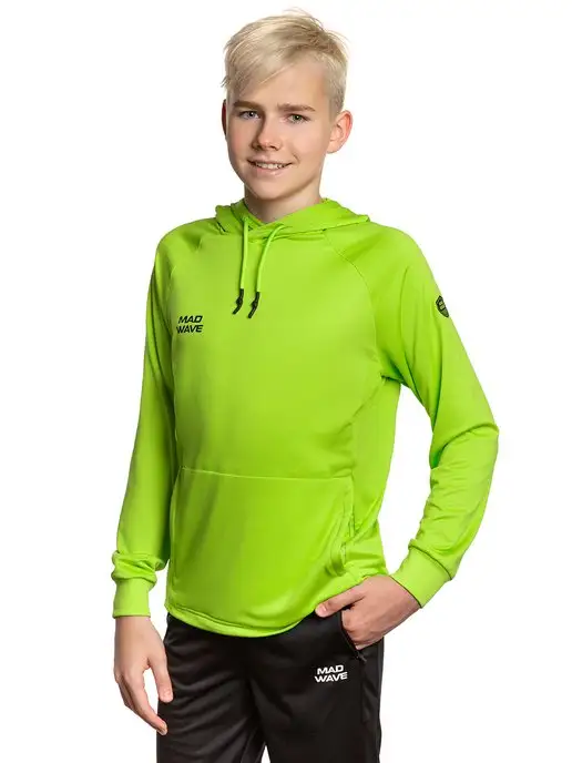 Mad Wave Худи Flex Hoodie Junior, зеленый, фото 2