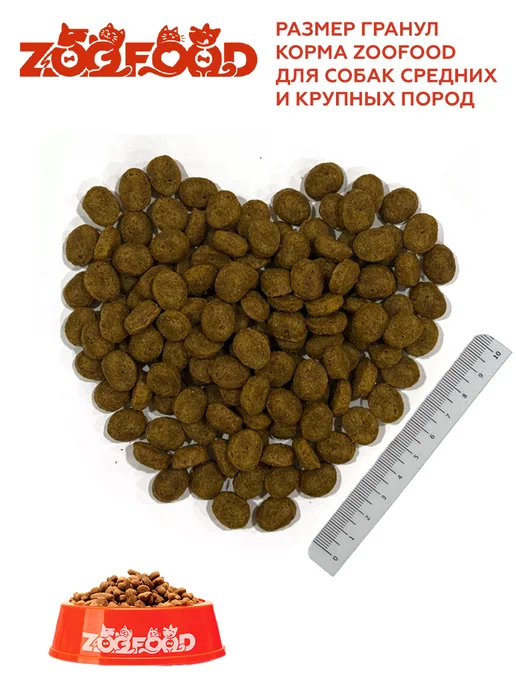 Сухой корм Zoofood Вкус- для собак, курица, 2,2 кг, фото 5