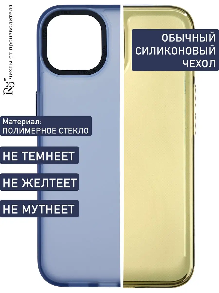 чехол на iPhone 13 прозрачный матовый не желтеет Re:Case 170173103 купить в  интернет-магазине Wildberries