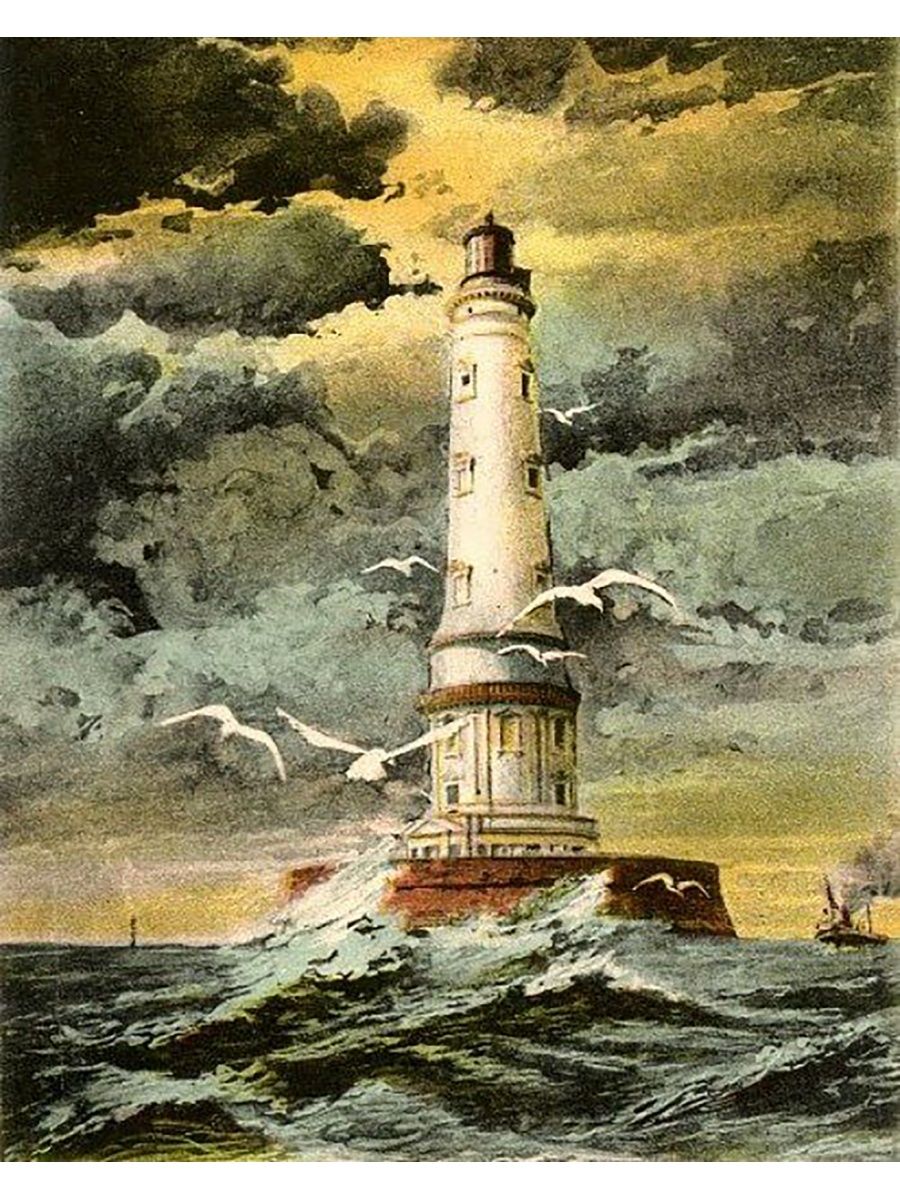 Маяк 40. Cordouan Lighthouse. Картина Маяк замерз.