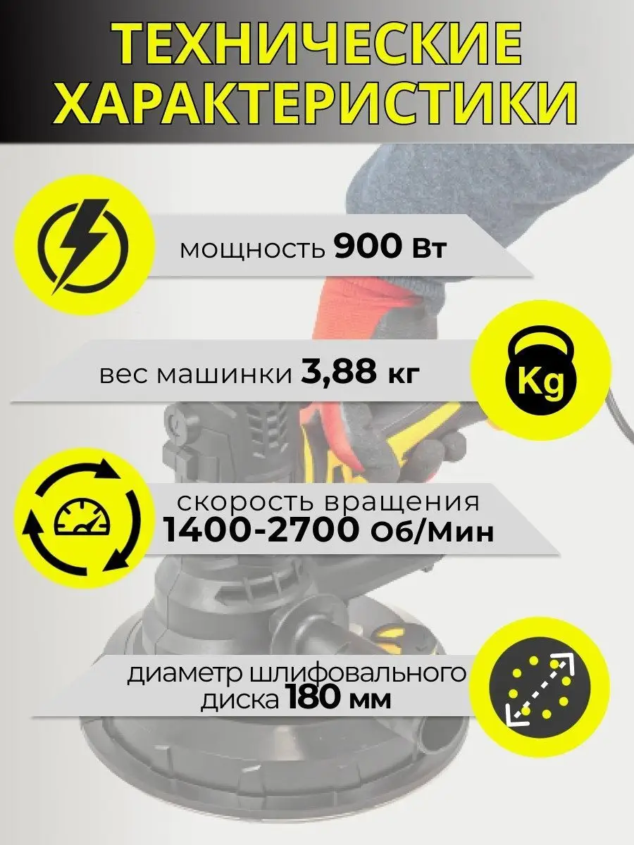 Машина шлифовальная 900Вт 180мм WMC Tools 170174342 купить за 6 526 ₽ в  интернет-магазине Wildberries