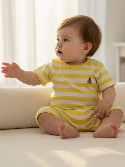 Deiko Baby Песочник одежда для новорожденных, желтый, фото 2