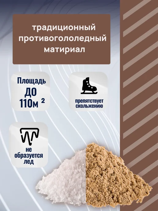 Rockmelt МАТЕРИАЛ ПРОТИВОГОЛОЛЁДНЫЙ «ROCKMELT» («РОКМЕЛТ») ПЕСКОСОЛЬ, вариант, фото 2