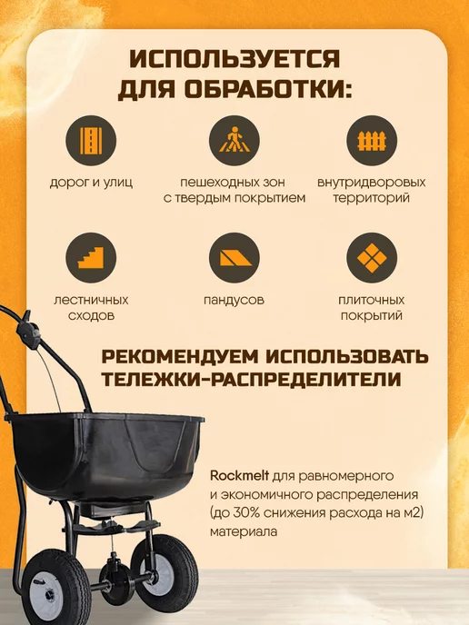 Rockmelt МАТЕРИАЛ ПРОТИВОГОЛОЛЁДНЫЙ «ROCKMELT» («РОКМЕЛТ») ПЕСКОСОЛЬ, вариант, фото 5