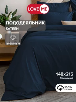 Пододеяльник 1.5 спальный 148х215, хлопок 100% LoveME 170206236 купить за 2 031 ₽ в интернет-магазине Wildberries