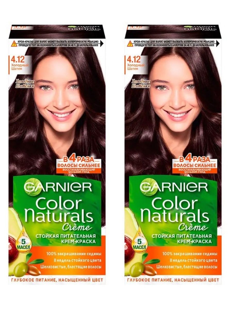 Garnier краска 4.12 холодный шатен