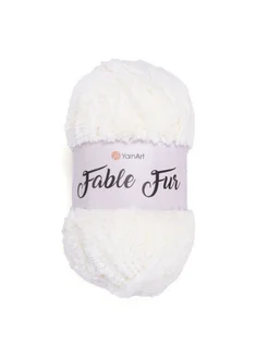 Пряжа YarnArt Fable Fur 966 молочный YarnArt 170224522 купить за 393 ₽ в интернет-магазине Wildberries