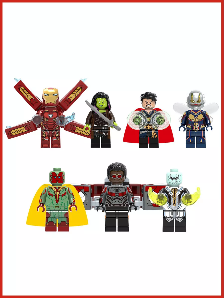 Набор минифигурок Marvel Марвел Доктор Стрэндж аналог, 7 шт LEGO 170244673  купить в интернет-магазине Wildberries