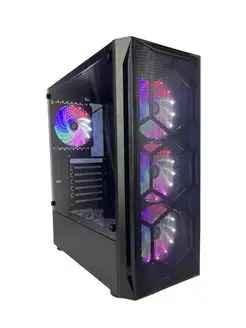 Черный Корпус для ПК с 4 RGB вентиляторами Maklay 170339289 купить за 4 404 ₽ в интернет-магазине Wildberries