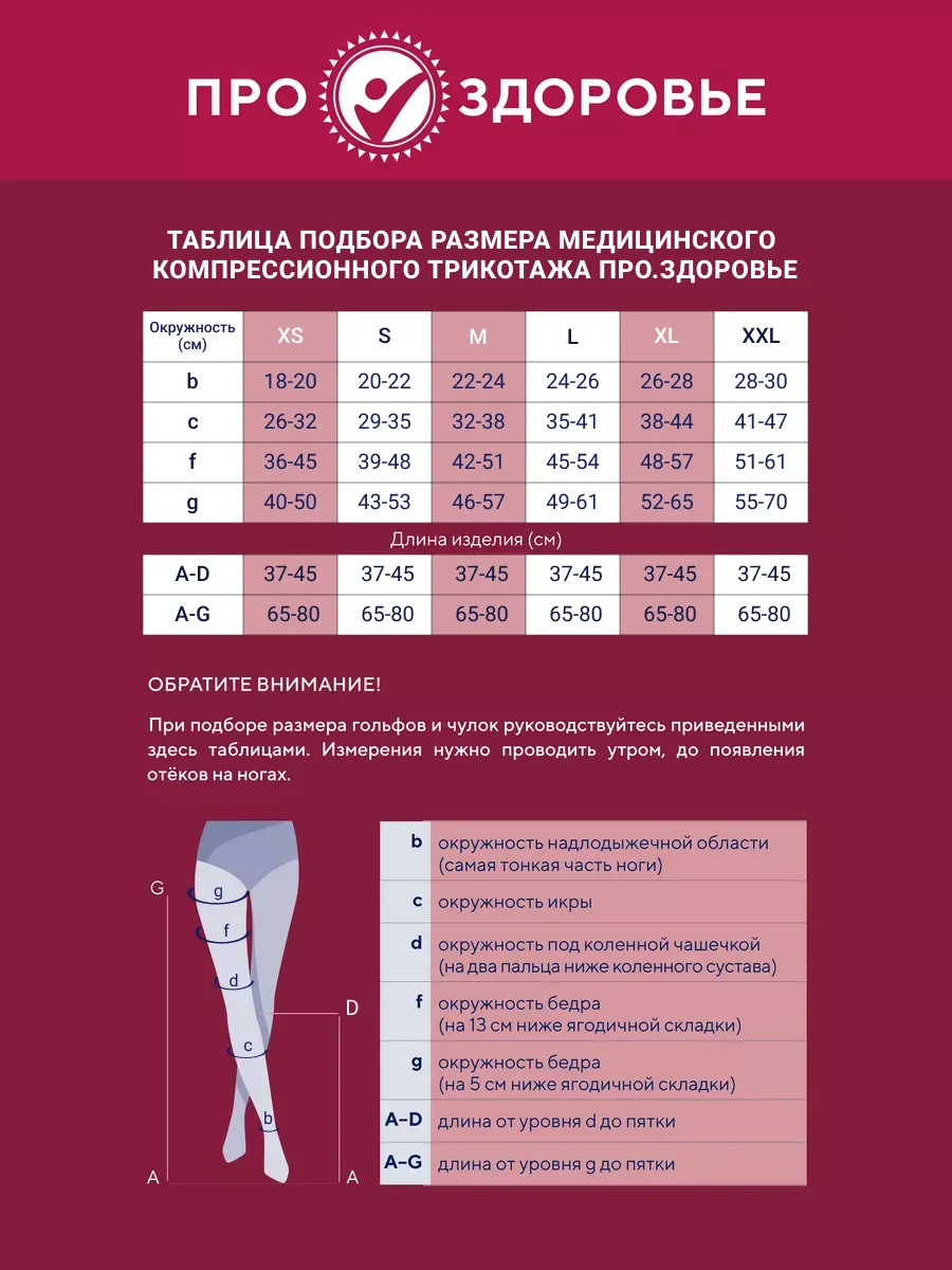 Чулки компрессионные ПРО.ЗДОРОВЬЕ 170376877 купить за 905 ₽ в  интернет-магазине Wildberries