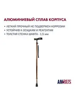 Трость AMCC33 с УПС и ортопедической рукояткой AMRUS 170389987 купить за 1 035 ₽ в интернет-магазине Wildberries