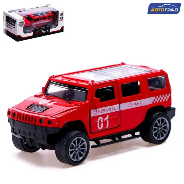 Машина металлическая Пожарная служба  открываются двери