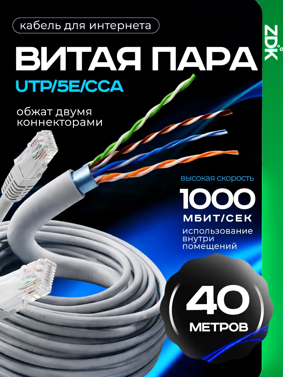 Интернет кабель витая пара