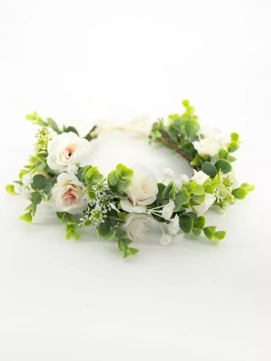 Свадебные венки из живых цветов