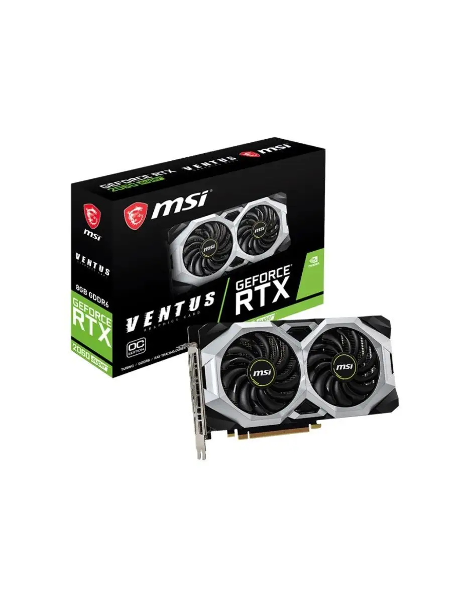 GeForce RTX 2060 SUPER VENTUS OC 8GB MSI 170441533 купить в  интернет-магазине Wildberries