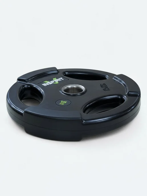 Inspirit Диск для штанги с ручками 10 кг d-51 mm, 15 кг, фото 2