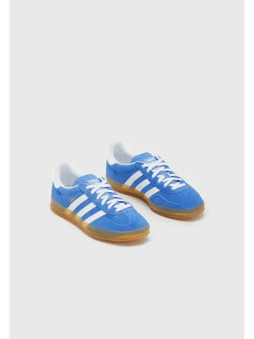 Adidas gazelle blue outlet white