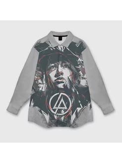 рубашка oversize 3d Linkin Park Vsemaykiru 170625209 купить за 3 725 ₽ в интернет-магазине Wildberries