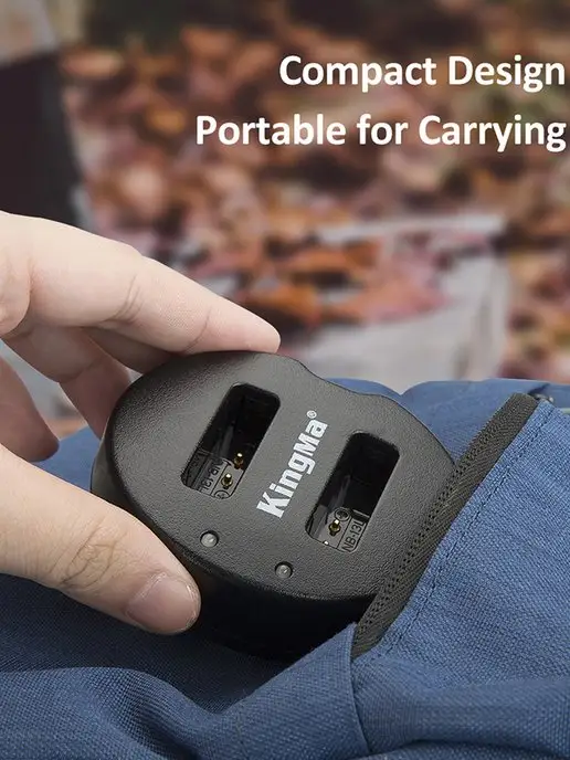 Kingma Зарядное устройство на 2 аккумулятора для Canon NB-13L, 13 л, фото 6