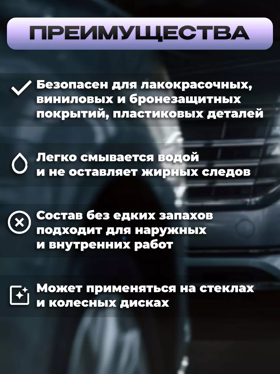 Очиститель битумных пятен для авто, 650 мл Ln1412 LAVR 170634174 купить за  400 ₽ в интернет-магазине Wildberries