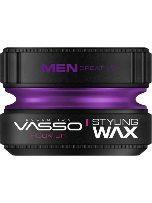 Vasso Воск для укладки волос Styling Wax HOOK UP, черный, фото 2