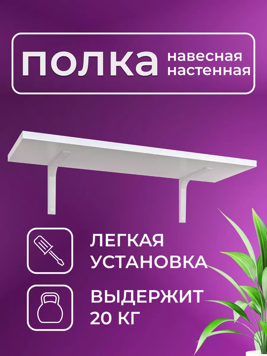 Полка настенная навесная в...