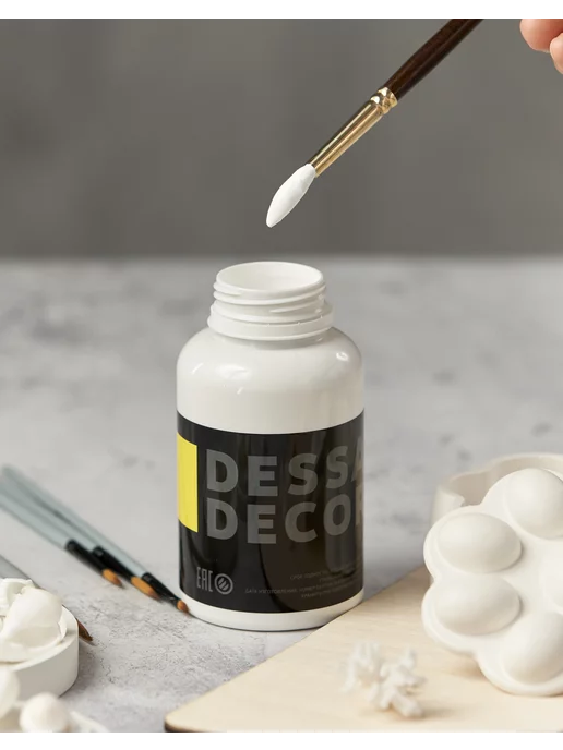 DESSA DECOR Краска для мебели и дерева меловая белая без запаха, белый, фото 7