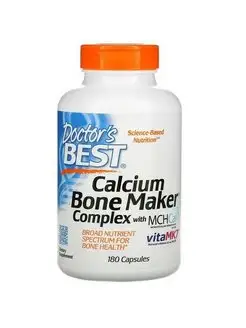 Calcium Bone Maker, комплекс с MCHCal и VitaMK7, 180 капсул Doctor