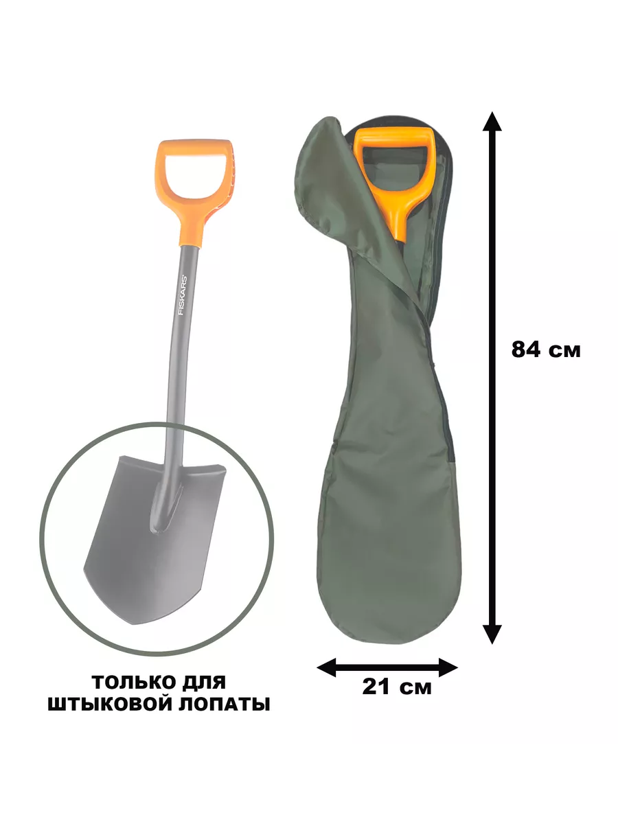 Сумка для лопаты + Чехол для лезвия Plantic Terra / Fiskars Ergonomic