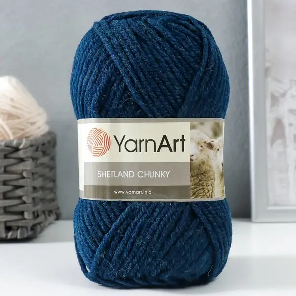 Пряжа для вязания «Shetland Chunky» 150м/100гр, 633 морской