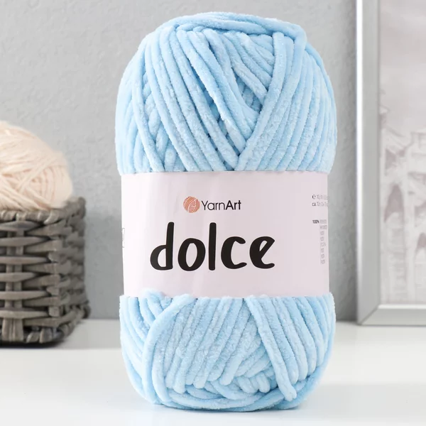 Пряжа для вязания «Dolce» 120м/100гр, 749 голубой