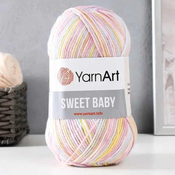 Пряжа для вязания «Sweet Baby» 909 детский